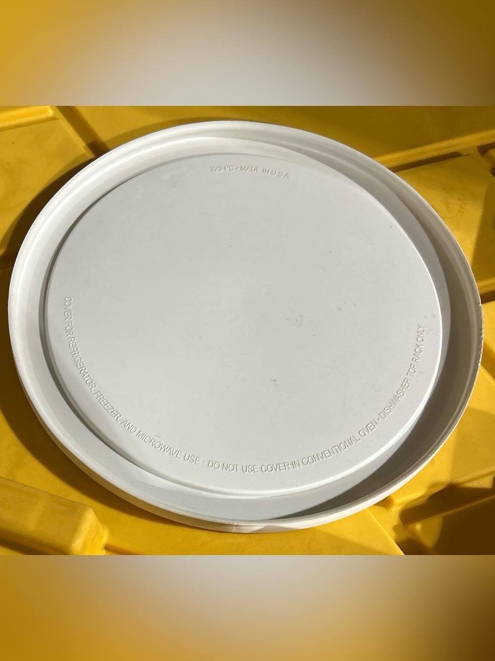 Corelle White 323-PC 1 Quart Replacement Storage Lid Fit 8.75" Storage Bowls EUC - Picture 2 of 4